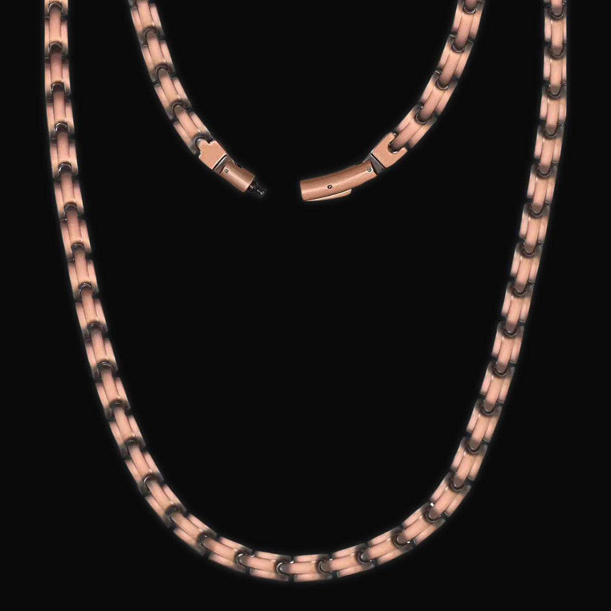 Collar de cobre puro 99.99% con imanes de neodimio ultra potentes de 3500 Gauss