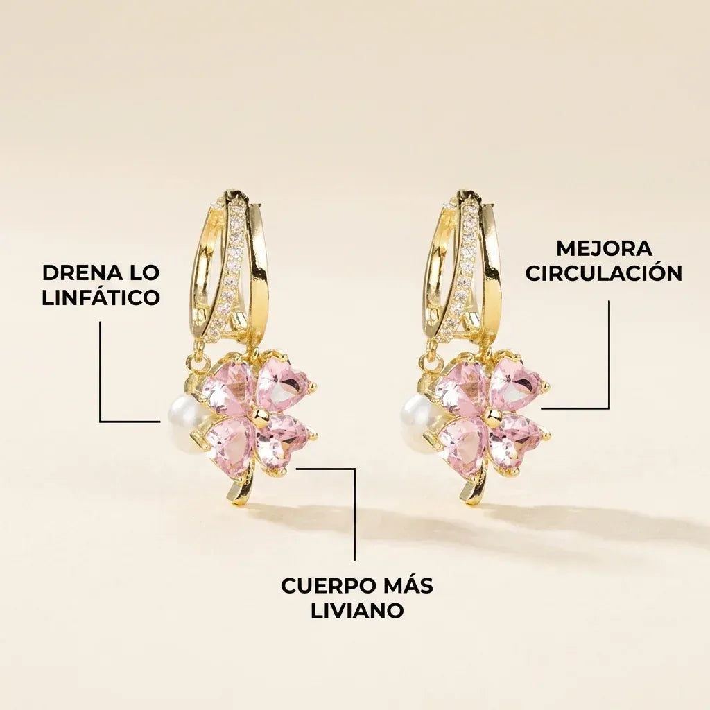 Par Aretes Copper Stone | Germanio + Granate – Circulación y Bienestar Natural