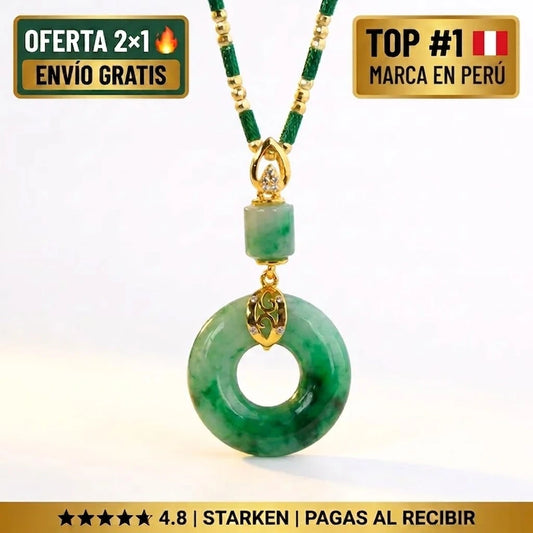 Collar de Jade de Feng Shui - Piedra de la Abundancia